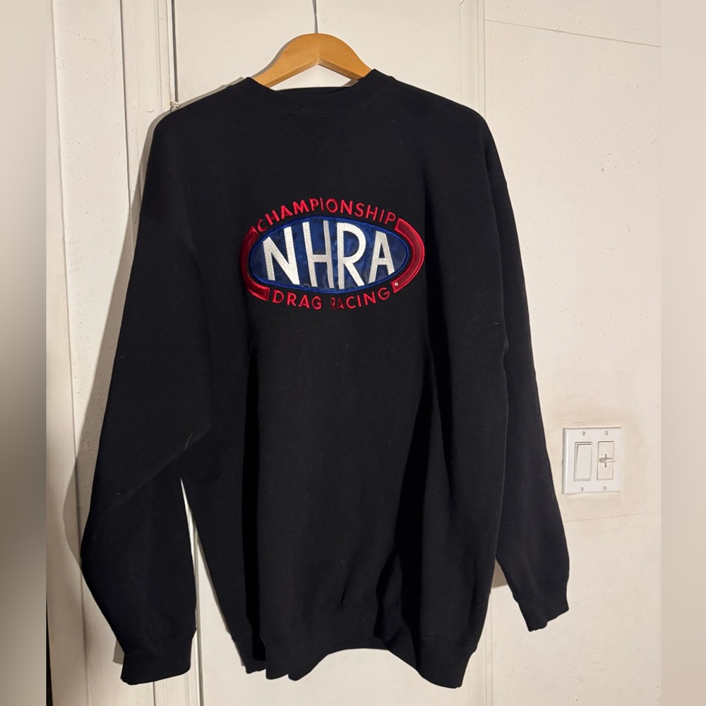 Vintage NHRA Championship Drag Racing crewneck sweatshirt Cadre Athletics XL